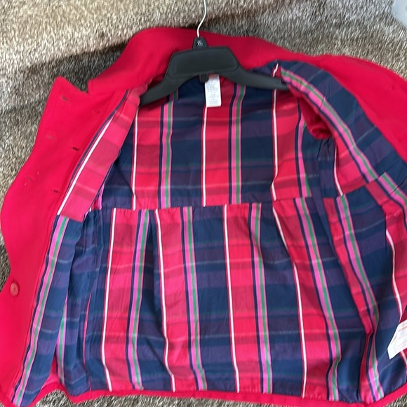 Gymboree red girls peacoat. Size 10 or 4. Worn for photos and a few events. - Picture 7 of 8